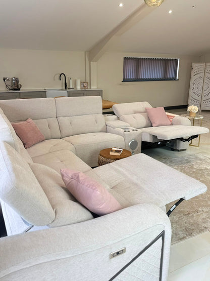 Ohio Power Modular Corner Sofa - Beige