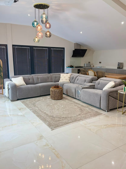 Ohio Power Modular Corner Sofa - Grey
