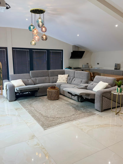 Ohio Power Modular Corner Sofa - Grey