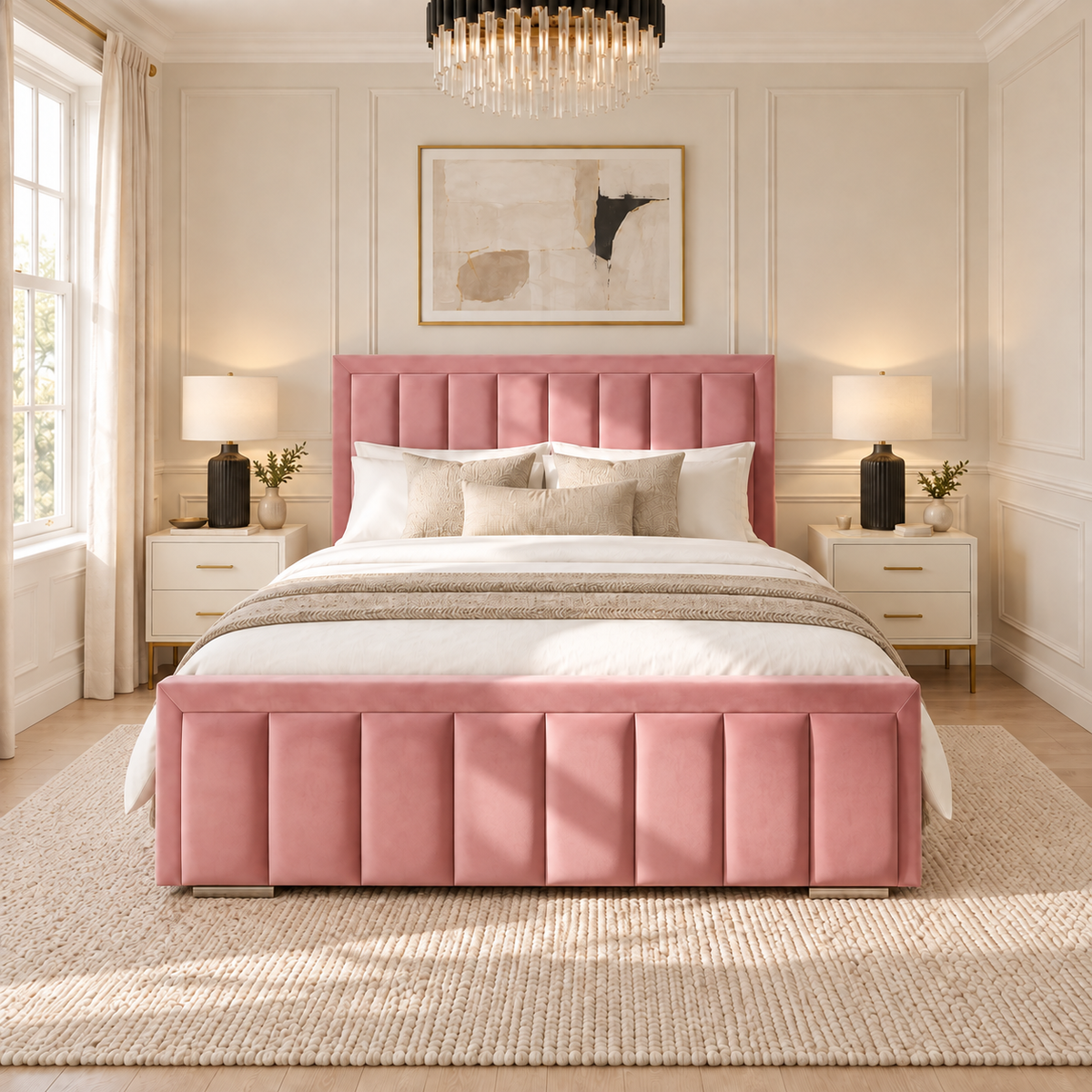 Orlena Panel Bed Frame — Front View