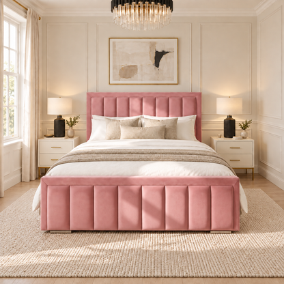 Orlena Panel Bed Frame — Front View