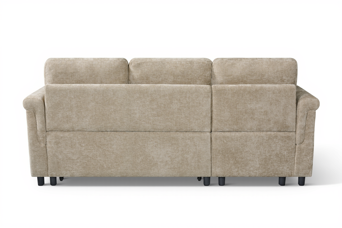 Oscar sofa bed reference – Woven Chenille Beige Oscar Sofabed 1c2 back