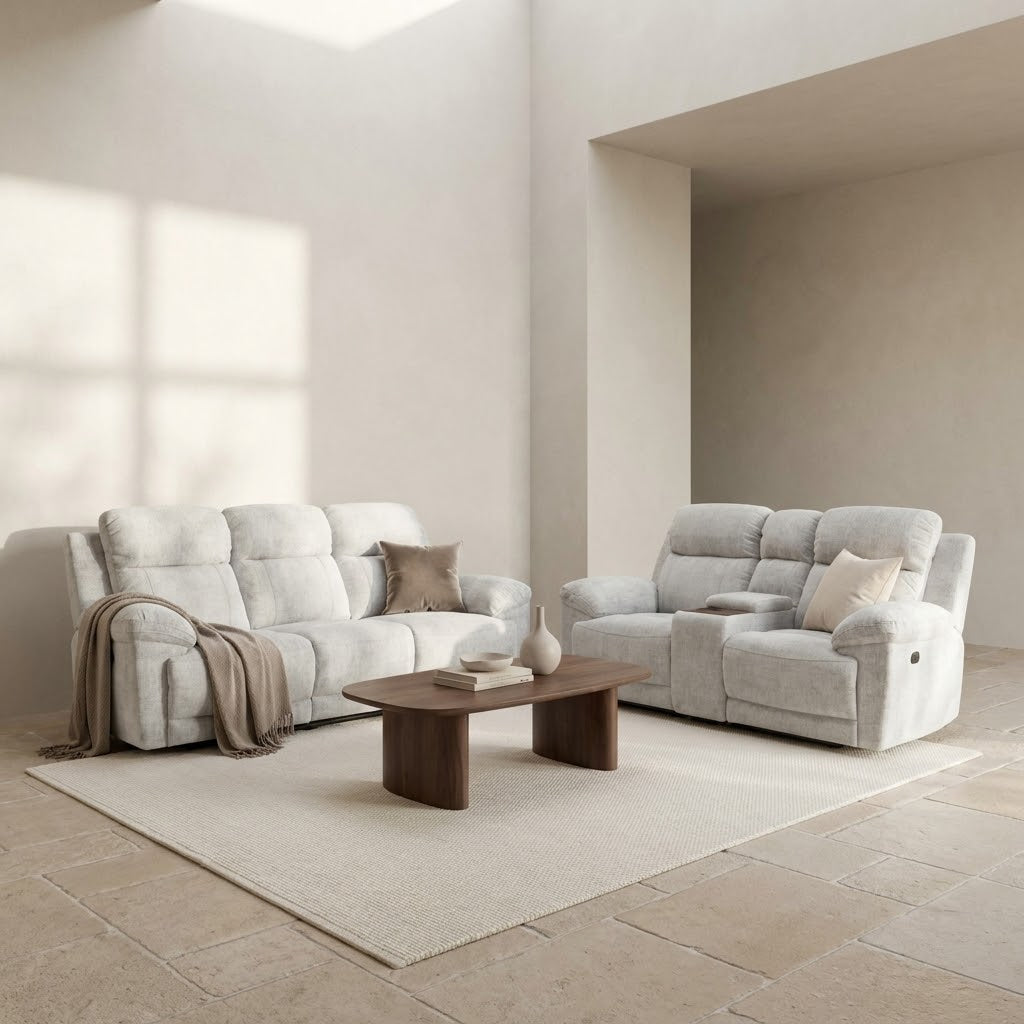 Owen Electric Recliner 3+2 Seater Sofa - Beige