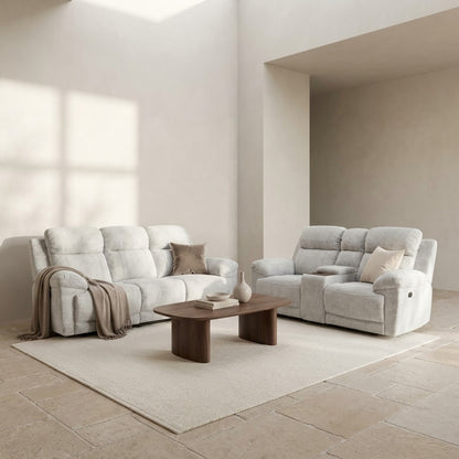 Owen Electric Recliner 3+2 Seater Sofa - Beige