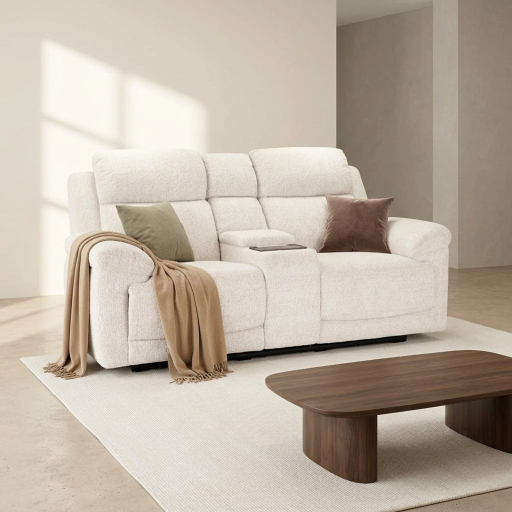 Owen Electric Recliner Sofa 2 Seater - Beige