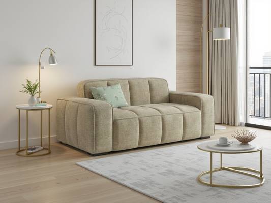 Paris Sofa Beige 2 Seater