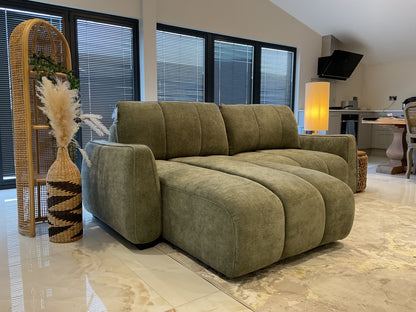 Portland Universal Storage Sofa Bed - Green — chaise seating