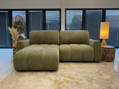 Portland Universal Storage Sofa Bed - Green — front view
