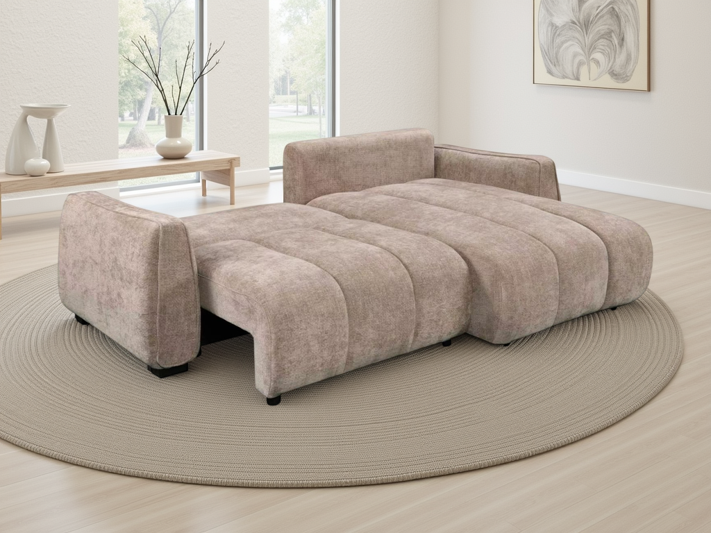 Portland Universal Storage Sofa Bed -  Beige