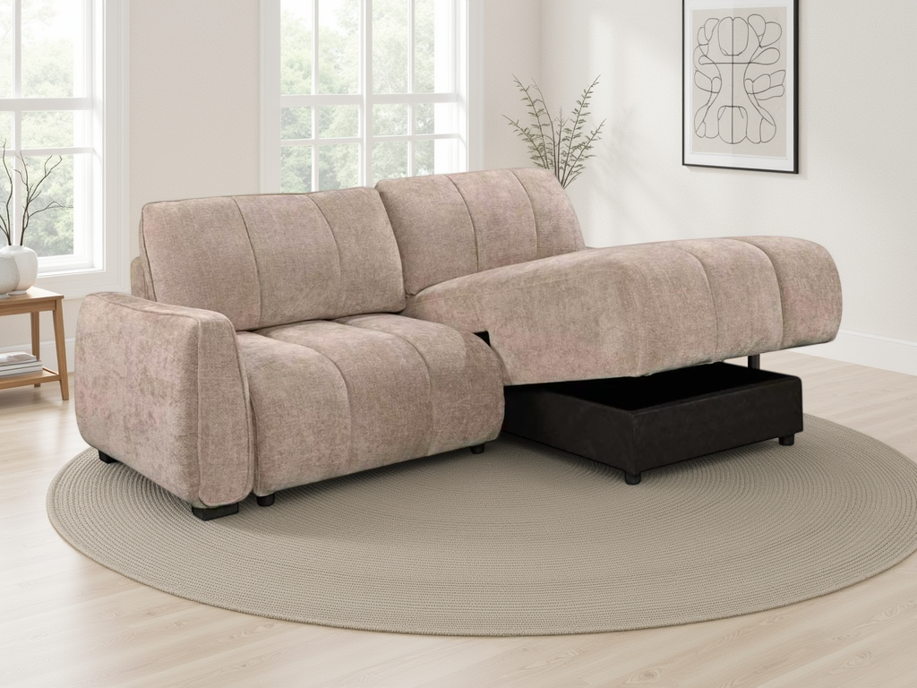 Portland Universal Storage Sofa Bed -  Beige