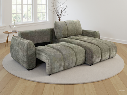Portland Universal Storage Sofa Bed -  Green