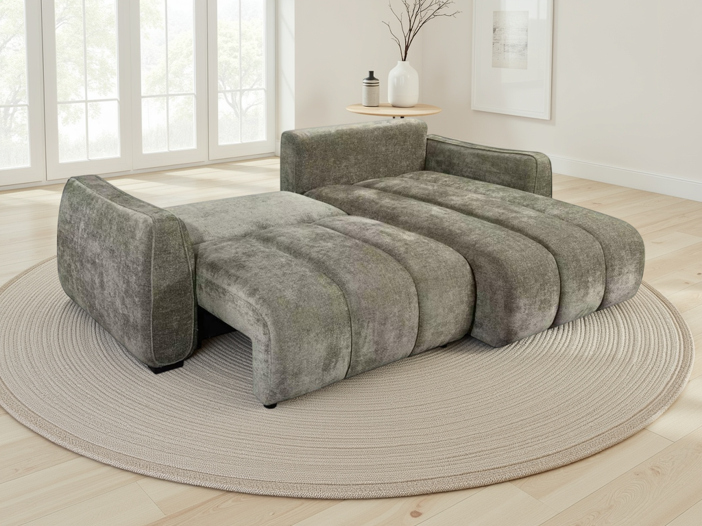 Portland Universal Storage Sofa Bed -  Green