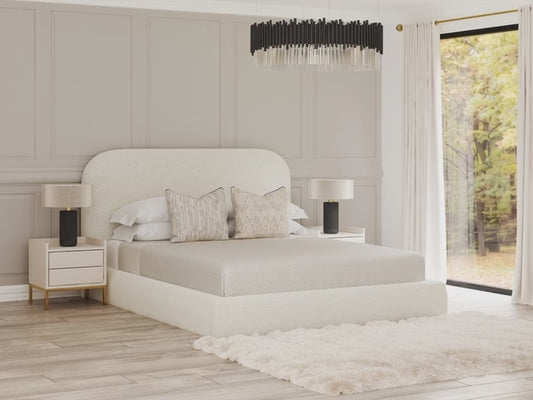 Cloud Bed | Boucle | Curved Headboard