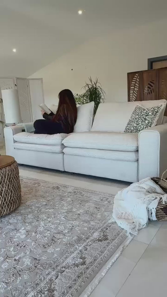 Florence Cloud Electric Seat Extension Sofa Bed - Grey