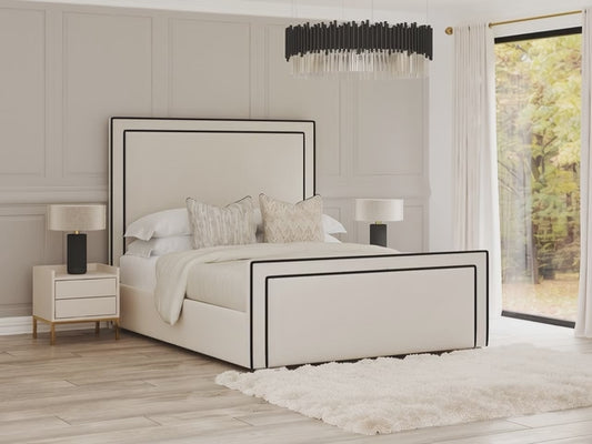 Lorenzo Luxe Bed Frame | Accent Piping | Contrast