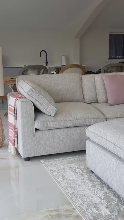 Santorini Large Corner Sofa & Free Footstool