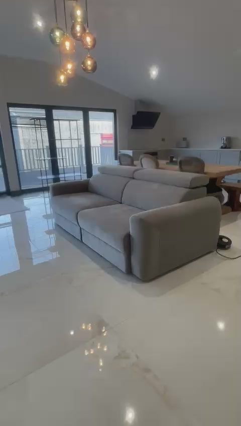 Dakota 3 Seater Electric Sofa Bed - Grey