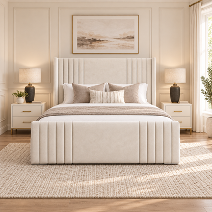 Ravello Wing Bed Frame — Front View