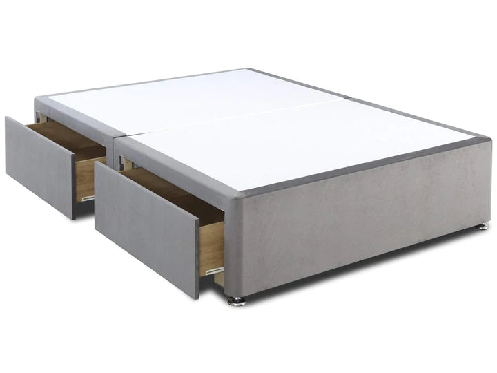 3ft to 6ft Super King Divan Bed Base - Grandeur Top - Lovemybedss + Ottoman Storage Divan Base