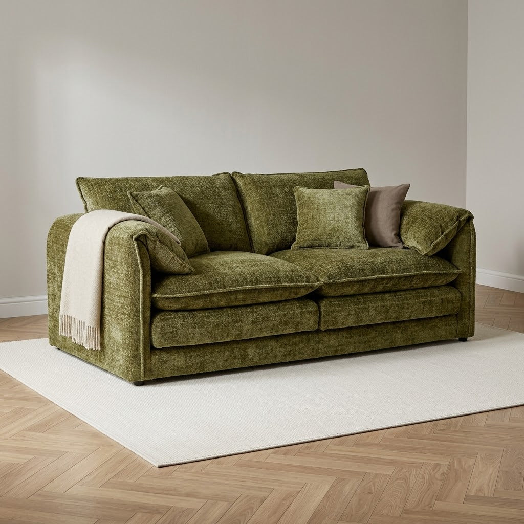 Solaya 3 Seater Sofa - Green
