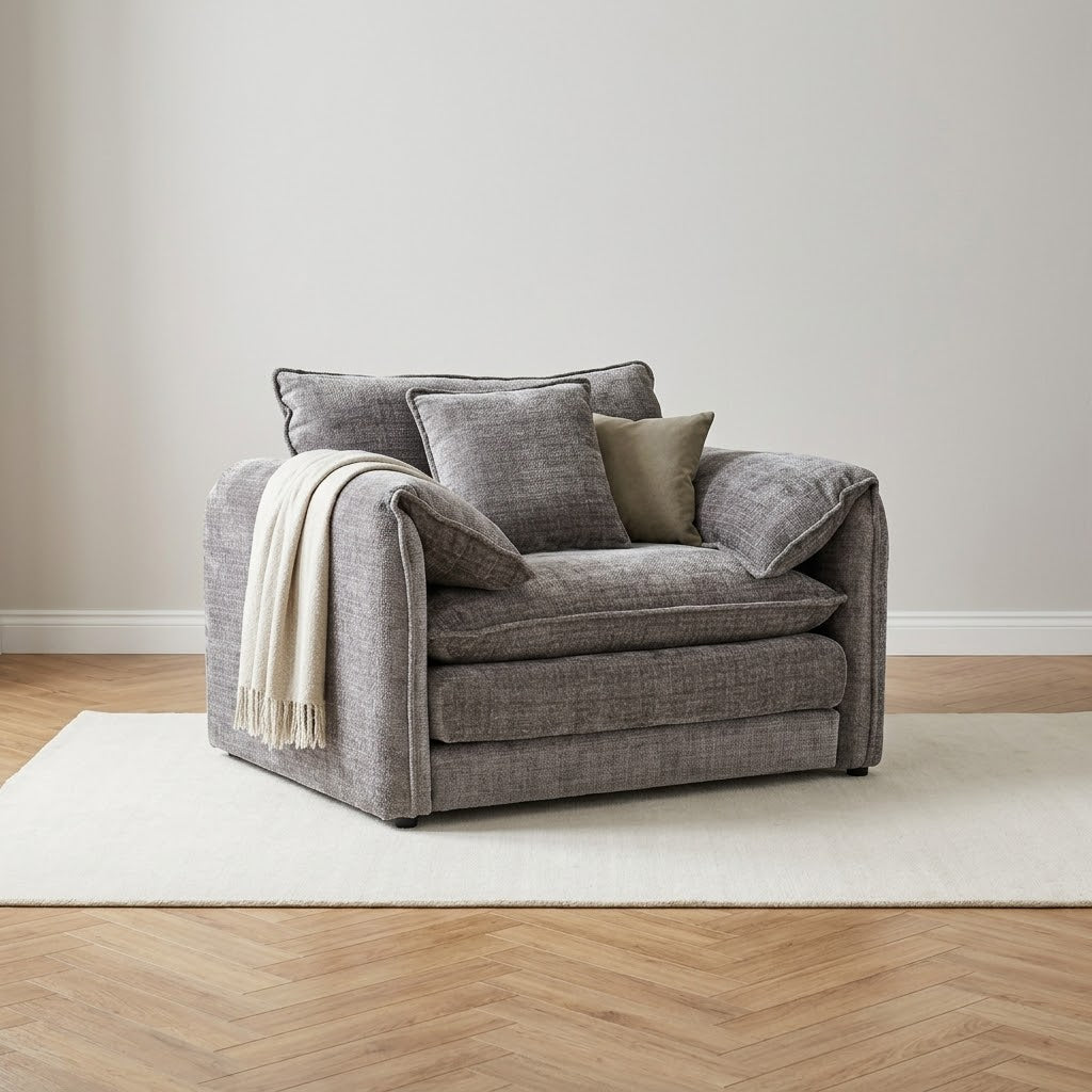Solaya Sofa Armchair - Grey — main lifestyle image