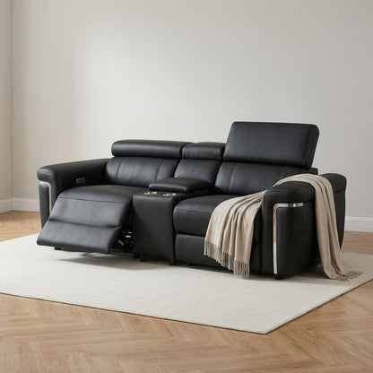 Somerville Electric Recliner 2 Seater Sofa - Black