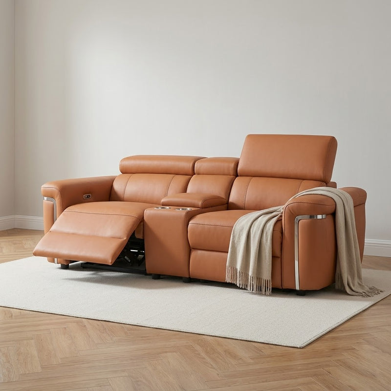 Somerville Electric Recliner 2 Seater Sofa - Tan
