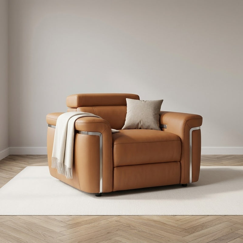 Somerville Electric Recliner Sofa Armchair - Tan