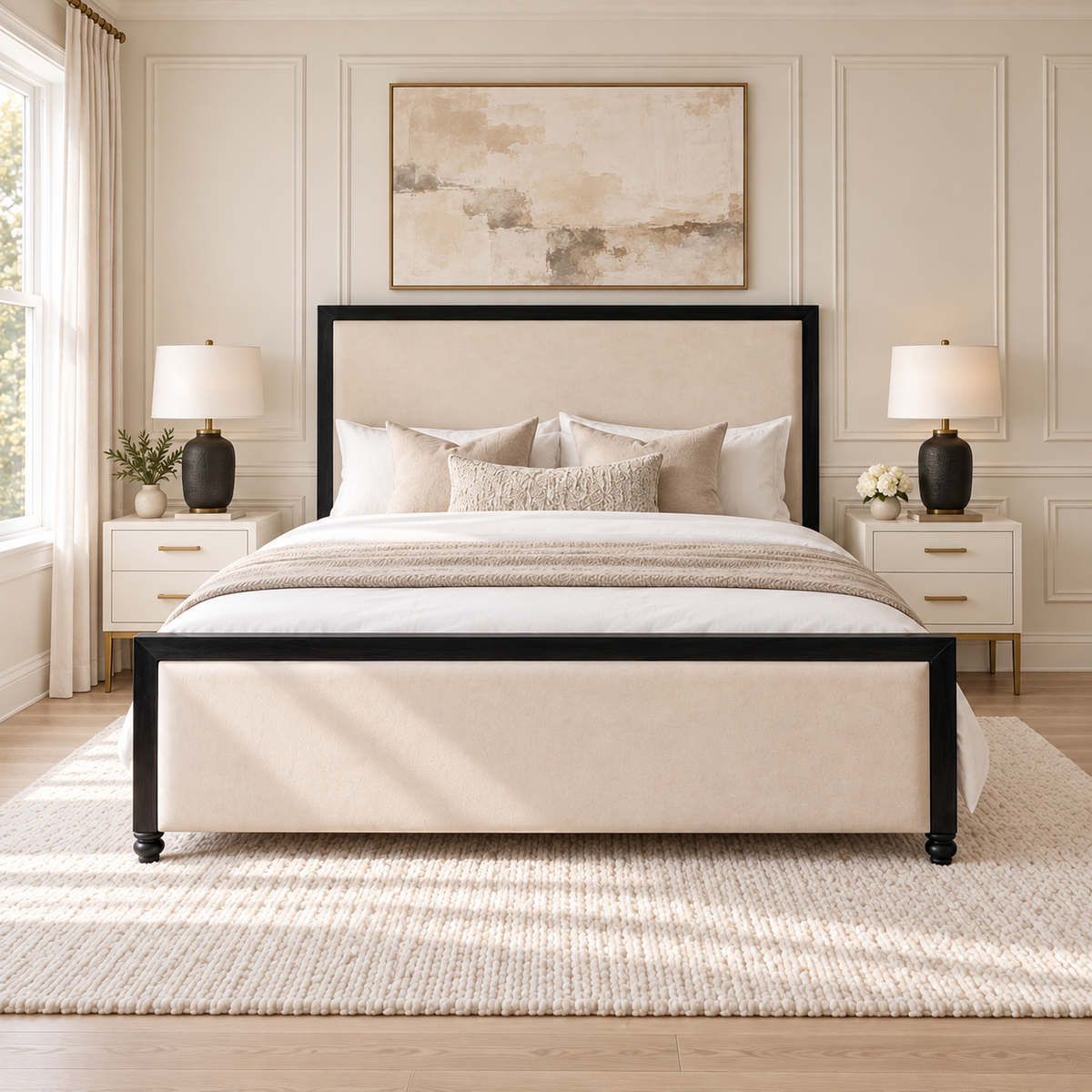 Sorelle Contrast Bed Frame — Front View