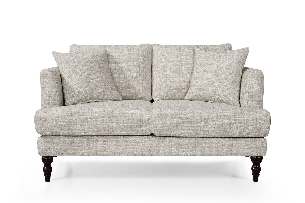 Ravello 2 Seater Sofa - Stone Grey Chenille - Image 3