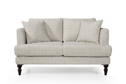 Ravello 2 Seater Sofa - Stone Grey Chenille - Image 3