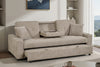 Beige Chenille Fabric 3 Seater Sofabed CHARLES — view 1