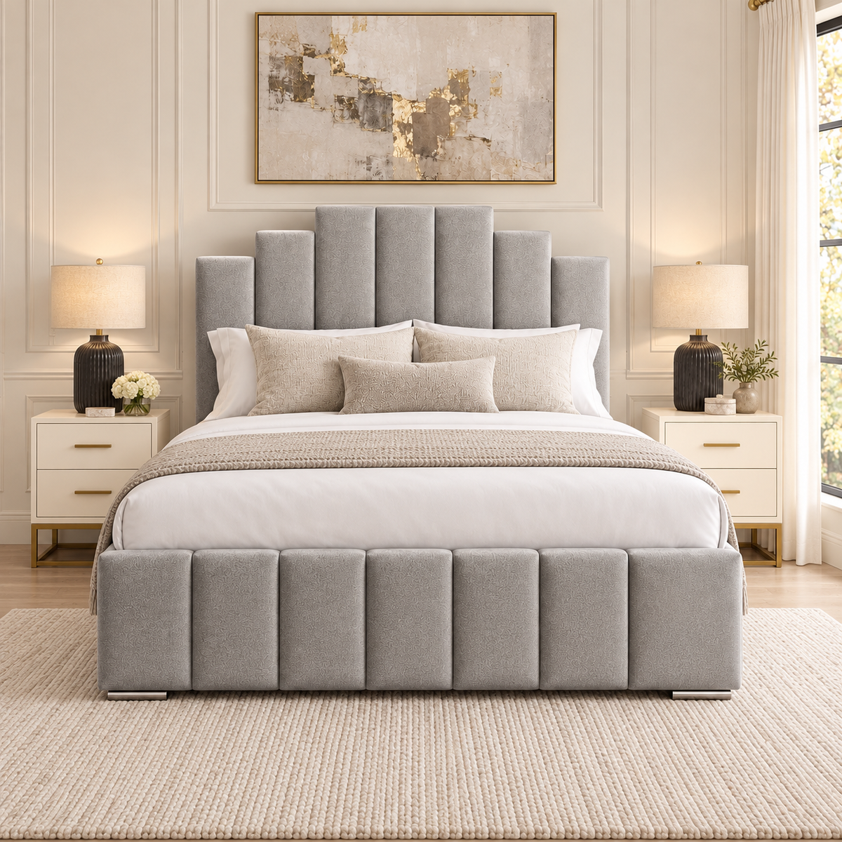 Valmont Deco Bed Frame — Front View