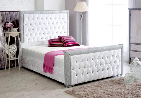 Bespoke White Chesterfield Ottoman Bed