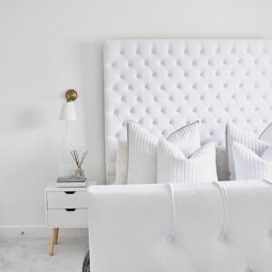Royal Duchess Bed - white ottoman bed
