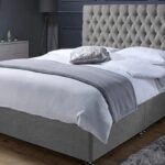 Grey Chenille Divan Bed