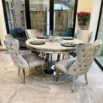 Chelsea Marble Round Dining Table