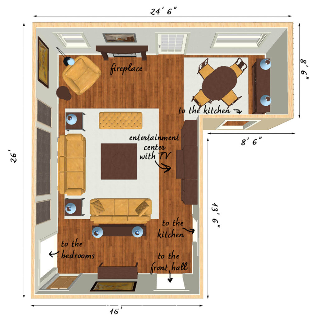 layout of living room